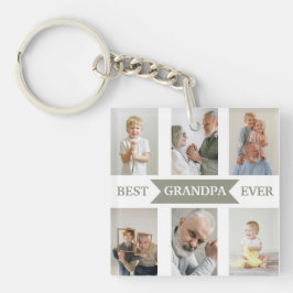 Best Grandpa Ever | Custom Photos Keychain キーホルダー