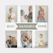 Best Grandpa Ever | Custom Photos Magnet マグネット (正面)