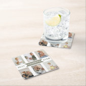 Best Grandpa Ever | Custom Photos Paper Coaster スクエアペーパーコースター (インサイチュ)