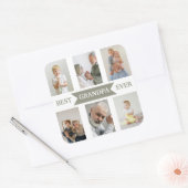 Best Grandpa Ever | Custom Photos Sticker スクエアシール (封筒)