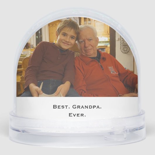Best Grandpa Ever Fun Family Photo Typography Text (裏面)