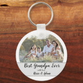 Best Grandpa ever ! love personalize  キーホルダー (正面)