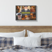 Best Grandpa Ever – Personalized Photos キャンバスプリント (インサイチュ (寝室))