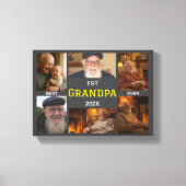 Best Grandpa Ever – Personalized Photos キャンバスプリント (正面)