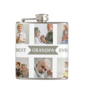 Best Grandpa Ever – Personalized Photos Flask フラスク (正面)