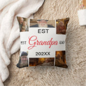 Best Grandpa Ever Photo Collage クッション (ブランケット)