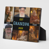 Best Grandpa Ever Photo Collage フォトプラーク (側面)