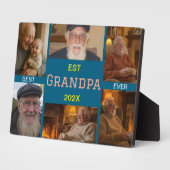 Best Grandpa Ever Photo Collage フォトプラーク (側面)
