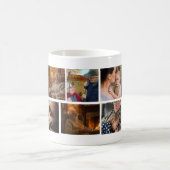 Best Grandpa Ever Photo Collage and Custom Text コーヒーマグカップ (中央)