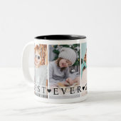 Best Grandpa Ever Photo Collage Keepsake ツートーンマグカップ (正面左)