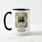 Best Grandpa Ever Sentimental Photo Name Keepsake マグカップ (左)