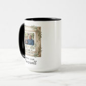 Best Grandpa Ever Sentimental Photo Name Keepsake マグカップ (正面左)