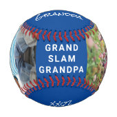 Best Grandpa Photos Blue 野球ボール (正面)