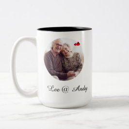 Best Grandparents Custom Photo Name Mug ツートーンマグカップ
