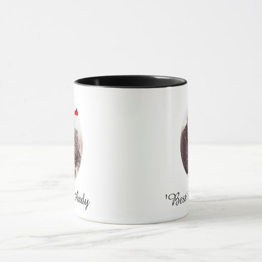 Best Grandparents Custom Photo Name Mug マグカップ (中央)