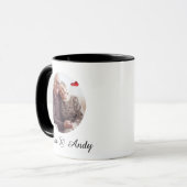 Best Grandparents Custom Photo Name Mug マグカップ (正面左)
