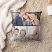 Best Grandparents Ever 6 Photo Collage Custom クッション (ブランケット)