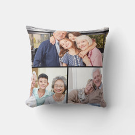 Best Grandparents Ever 6 Photo Collage Custom クッション