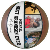 Best Grandson Ever Valentines Day Grandma Sports バスケットボール (縦)