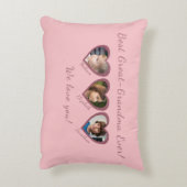 Best Great Grandma Custom Three Photo Template  アクセントクッション (裏面(縦))