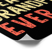 Best Great Grandpa Ever Funny Retro Vintage  ポスター (角)