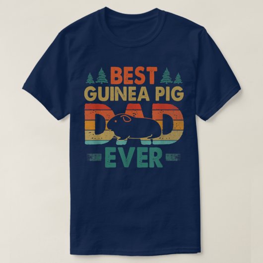 Best Guinea Pig Dad Ever Guinea Pig Father Pet Rod Tシャツ (デザイン正面)