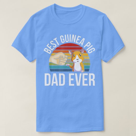 Best Guinea Pig Dad Ever Tシャツ (デザイン正面)
