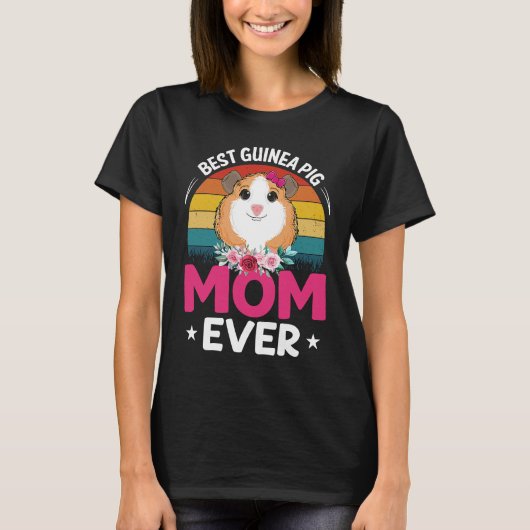 Best Guinea Pig Mom Tシャツ (正面)