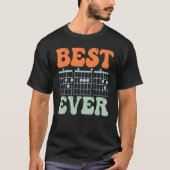 best guitar dad ever chords best dad guitar dad Re Tシャツ (正面)