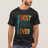 Best guitar dad ever chords tシャツ (正面)