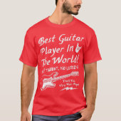 Best Guitar Player in The World Textual Tシャツ (正面)