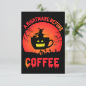 Best Halloween Coffee Personalizet – Spooky Custom サンキューカード (スタンド正面)