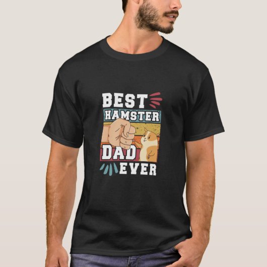 Best Hamster Dad  1 Tシャツ (正面)