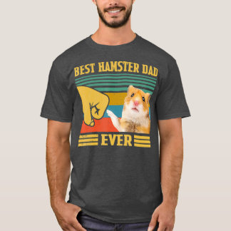 Best Hamster Dad Ever Vintage Fathers Day Tシャツ