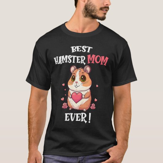 Best Hamster Mom Ever Cute Valentine's Day Girls H Tシャツ (正面)