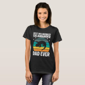 Best Hellbender Salamander Dad Biologist Retro Tシャツ (正面フル)