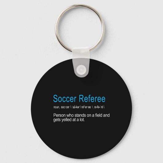 Best Hilarious Soccer Referee Definition Funny Gif キーホルダー (正面)