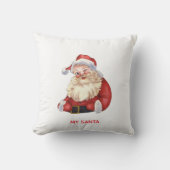 Best home decorative pillow with quote my santa  クッション (正面)