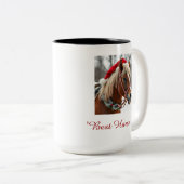 Best Horse Personalized Name Photo Mug ツートーンマグカップ (正面右)