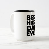 Best Host Dad Ever ツートーンマグカップ (正面左)
