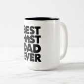 Best Host Dad Ever ツートーンマグカップ (正面右)