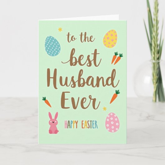 Best Husband Easter Day Card カード (正面)