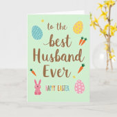 Best Husband Easter Day Card カード (黄色い花)