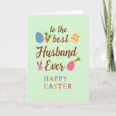 Best Husband Easter Greeting Card カード (正面)