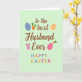 Best Husband Easter Greeting Card カード (黄色い花)