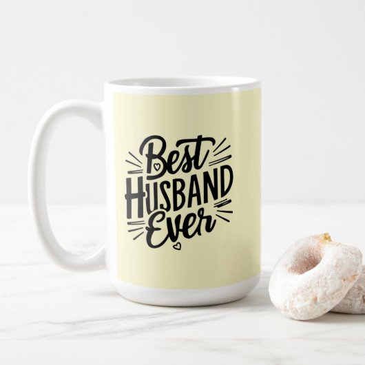Best husband ever コーヒーマグカップ (ドーナツ)