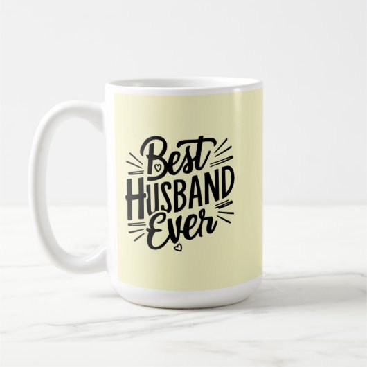 Best husband ever  コーヒーマグカップ (左)