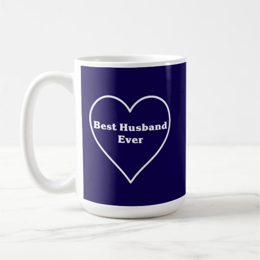 Best husband ever  コーヒーマグカップ (左)