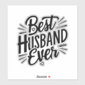 Best husband ever  シール (シート)