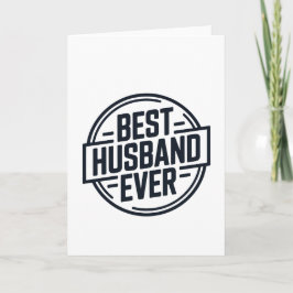 Best Husband Ever Badge Design カード